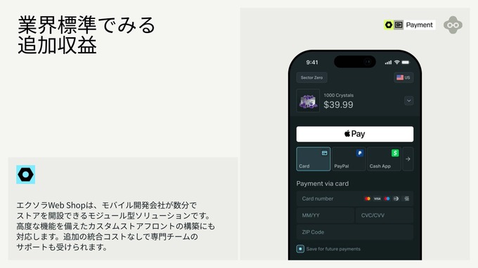 Xsolla Web Shopの概要。