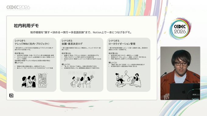 ゲーム開発で、外部の企業と円滑にプロジェクトを進めるためのNotion活用方法。バンダイナムコエンターテインメントの事例から解説【CEDEC2026】