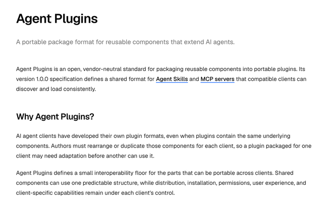 「Agent Plugins 1.0.0」発表、異なるAIエージェント間でもスキルやMCPサーバ設定が共通化へ。Microsoft、OpenAI、AWS、Googleらが支持するが、そこにAnthropicはいない（Publickey）