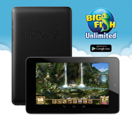 シアトルに拠点を置くカジュアルゲームパブリッシャーの  Big Fish Games  が、同社がPC向けに提供しているクラウド型のゲームストリーミングサービス「  Big Fish Unlimited  」をGoogle独自のAndroidタブレット「Nexus 7」向けにも提供を開始した。専用Androidアプリ