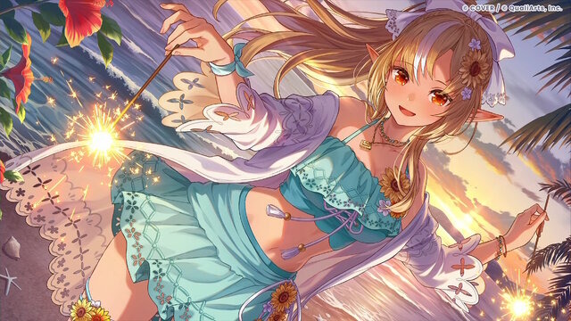 『ホロドリ』初ゲーム内イベントにて実装された水着衣装
