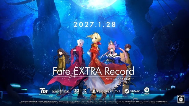 『Fate/EXTRA Record』2027年1月28日リリース決定！ついに来る『Fate/EXTRA』フルリメイク作【State of Play】
