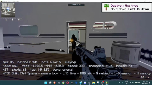 GPT-6 Astra使い『Minecraft』内で『CoD:BO2』人気マップをネイティブ動作させた動画、AIコーダーが公開