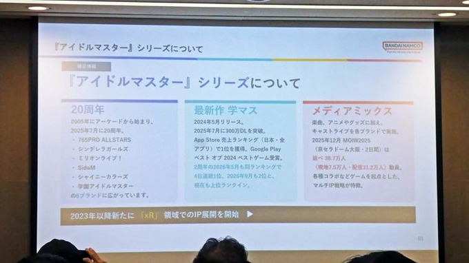 『アイマス』如月千早はどのようにステージに立ったのか―XRライブを実現する技術と演出の裏側【TGS2026】