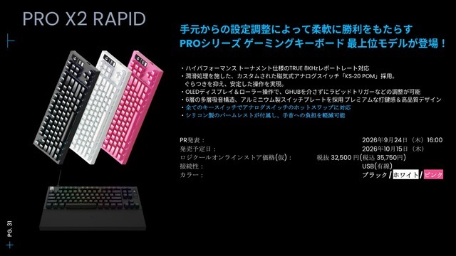 「クリック」を極めた59gマウスに8KHzキーボード、AIマイクまで！ロジクールG新製品が一挙登場した「G PLAY TOKYO 2026」レポート