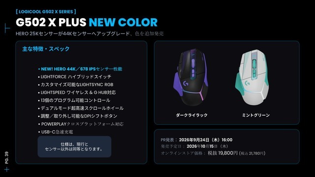 「クリック」を極めた59gマウスに8KHzキーボード、AIマイクまで！ロジクールG新製品が一挙登場した「G PLAY TOKYO 2026」レポート