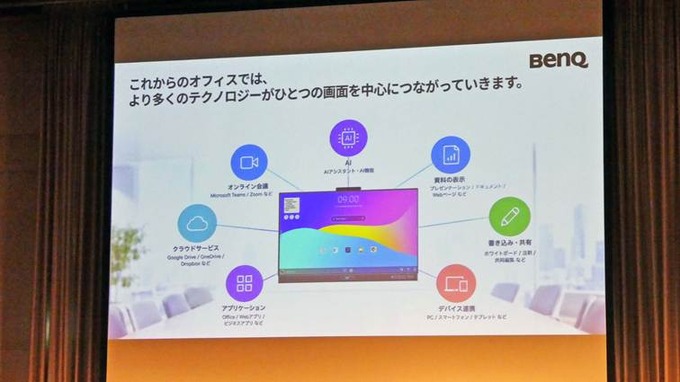 AI搭載の電子黒板で会議をマネジメントする…BenQとMAYAの協業が生んだ新シリーズ「WORXHUB BQ05」がもたらす可能性