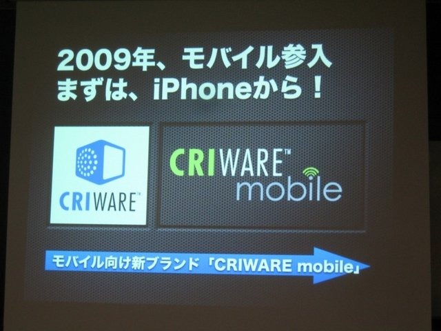 GTMF2010福岡、CRI・ミドルウェアは『モバイルにおける「アプリ内カタログ」の重要性と活用手法、ミドルウェア紹介〜膨大な数のコンテンツのなかで、世界を相手に闘うには?〜』と題して、同社がスマートフォン向けに展開する各種ミドルウェアを紹介しました。