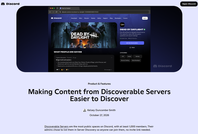Discordの会話がGoogle検索などに表示されるように―12月から順次導入、日本では初期設定で有効に