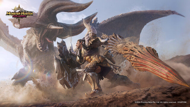 スマホで“ひと狩りいこうぜ”『モンスターハンターアウトランダーズ』サービス開始！武器種「チャージアックス」を初公開