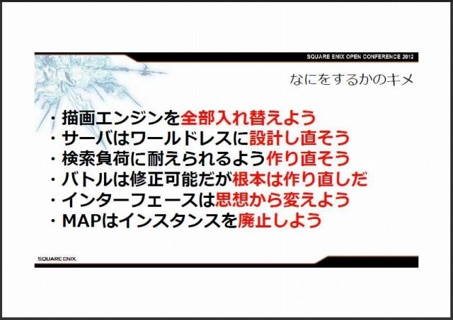 スクウェア・エニックス オープンカンファレンスで11月24日、同社の吉田直樹氏は「新生FINAL FANTASY XIV:ゲームを作り直すということ」と題して講演しました。吉田氏は「スクウェア・エニックスはFFXIVで大きな失敗を犯したが、それを取り戻すのもこれからのゲーム次第