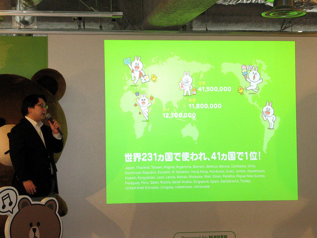 NHN JAPANが運営する無料通話・メールアプリ「LINE」。本サービスの新テレビCM発表会が実施されました。12月に森川亮代表取締役社長が語った通り、LINEを利用するユーザーは1億人を突破しました。急速な成長を続けるLINEが、今後どのような展開を見せるのか、NHN JAPAN