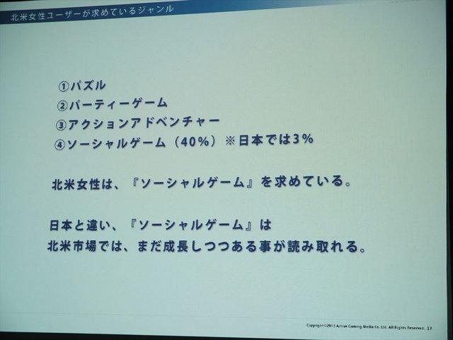 2月5日、アマゾンデータサービスジャパンの開催するゲーム開発者向けイベント「GO GAME GLOBAL! 海外市場へ出るための運営とインフラ」が同社オフィスの目黒で行われました。株式会社アクティブゲーミングメディアによる「海外市場で勝つためのマーケティング、運営、ロ