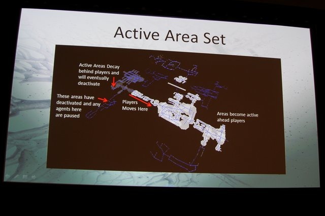 DIGITAL EXTREMEが開発し、オープンβが現在実施中で本日からはSteamでの配信も開始されているサードパーソンFPS『Warframe』。GDC 2013初日のAI Summitの開幕セッションとして実施された「Space Ninjas with Machineguns」では同社のDaniel Brewer氏が自動生成マップ(
