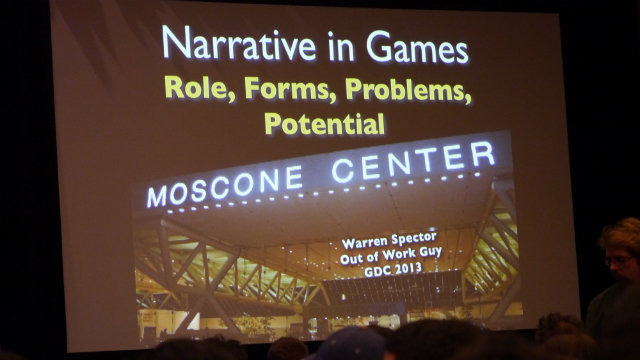 Gdc 13 Vol 15 ウォーレン スペクター氏 ゲームは映画の手法を真似るべきではない 9枚目の写真 画像 Gamebusiness Jp