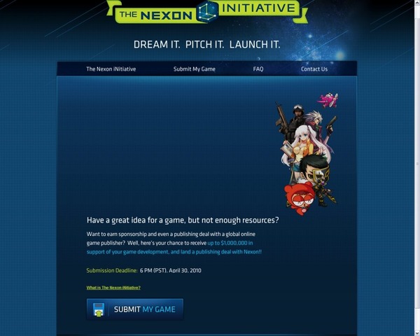 オンラインゲーム大手のネクソンは、米国法人にてゲーム開発者発掘プロジェクト「NEXON iNitiative」を開始すると発表しました。