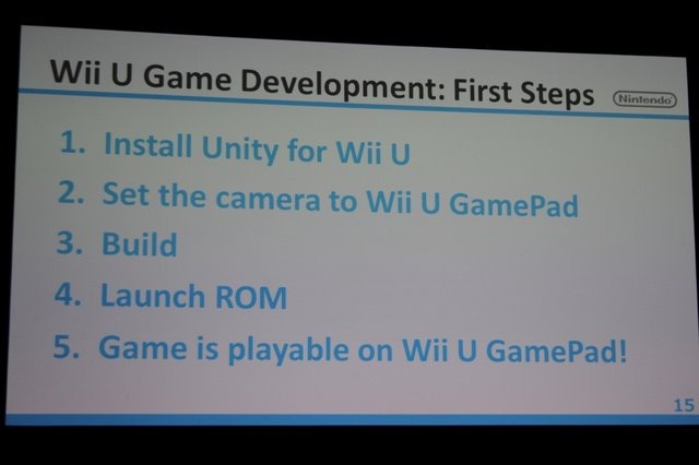 Unity Technologies Developer Dayで開催された「Unity and Nintendo Wii U」の後半では、任天堂・環境制作部の島田健嗣氏が登壇してWii U向け開発の概要について語りました。