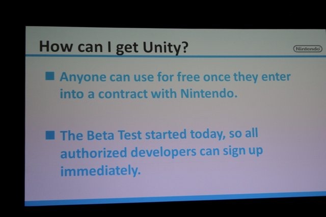 Unity Technologies Developer Dayで開催された「Unity and Nintendo Wii U」の後半では、任天堂・環境制作部の島田健嗣氏が登壇してWii U向け開発の概要について語りました。