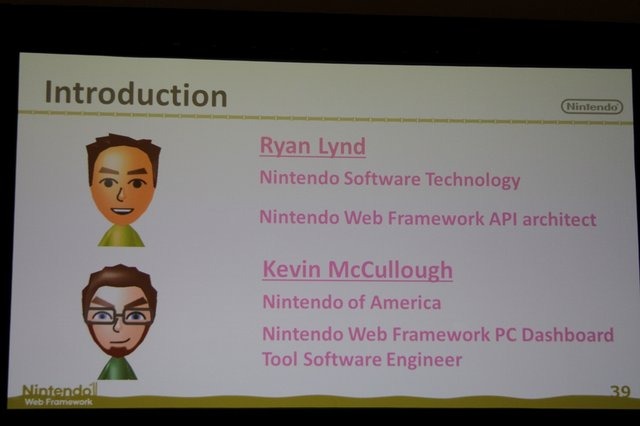 今回のGDCで任天堂は2つの開発者向けセッションを予定。最初に行われたのは「Nintendo Wii U Application Development with HTML and JavaScript」(HTMLとJavaScriptを使ったWii Uアプリケーション開発)と題したセッション。講師は任天堂の環境制作部の島田健嗣氏です。