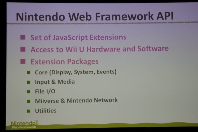 今回のGDCで任天堂は2つの開発者向けセッションを予定。最初に行われたのは「Nintendo Wii U Application Development with HTML and JavaScript」(HTMLとJavaScriptを使ったWii Uアプリケーション開発)と題したセッション。講師は任天堂の環境制作部の島田健嗣氏です。