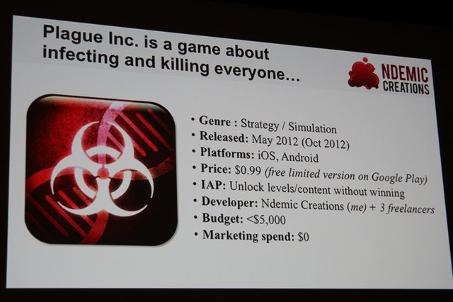 Ndemic CreationsがiOSとAndroid向けに提供している『Plague Inc.』をご存知の方はまだ余りいらっしゃらないかもしれません。しかしこのゲーム、余りにも尖ったテーマと出来の良さから人気が加速している注目のゲームなのです。同社の創業者でCEO、そして本作の開発者で