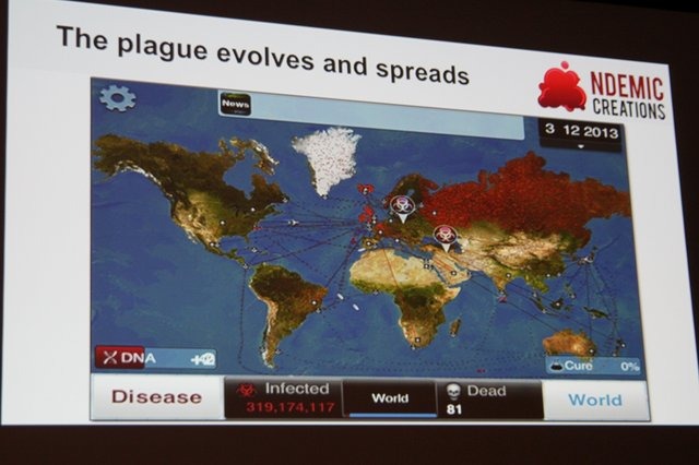 Ndemic CreationsがiOSとAndroid向けに提供している『Plague Inc.』をご存知の方はまだ余りいらっしゃらないかもしれません。しかしこのゲーム、余りにも尖ったテーマと出来の良さから人気が加速している注目のゲームなのです。同社の創業者でCEO、そして本作の開発者で