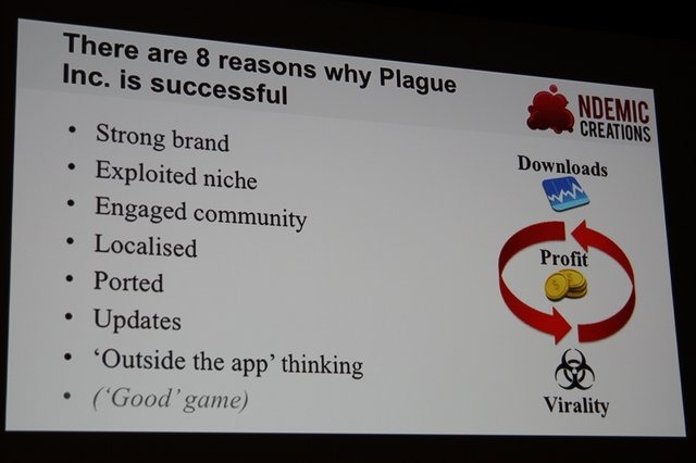 Ndemic CreationsがiOSとAndroid向けに提供している『Plague Inc.』をご存知の方はまだ余りいらっしゃらないかもしれません。しかしこのゲーム、余りにも尖ったテーマと出来の良さから人気が加速している注目のゲームなのです。同社の創業者でCEO、そして本作の開発者で