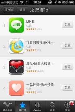 中国の英字新聞「China Daily」が伝えるところによると、LINE株式会社が運営するスマートフォン向け無料通話・メールアプリ「LINE」が、4月8日に中国のApp Storeの無料アプリランキングでも1位を獲得したという。
