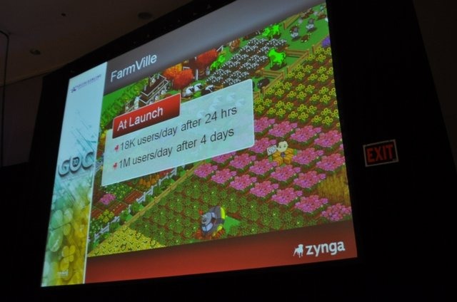 ソーシャルゲームメーカーとして世界最大、実に2億人のユーザーを抱えるZynga。中でも『FarmVille』は牧場系ソーシャルゲームの原点であり、かつユーザー数も1億人を超える世界最大のソーシャルゲームです。GDC初日の「Social & Online Games Summit」ではZyngaのAmitt