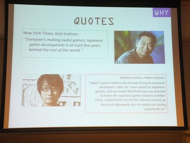 CEDEC 2013にて22日、有限会社キュー・ゲームスのジェームズ・ミルキー氏は今年の3月9日に行われたイベントBitSummitに関する講演を行いました。