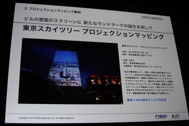 建物などの構造物にマッピングする形で映像を投影する「プロジェクションマッピング」という手法が盛んに行われるようになってきました。