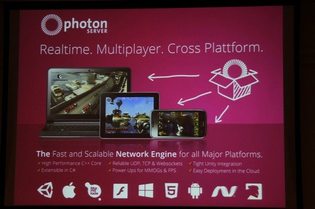 クラウドホスティングのGMOクラウドは今春からネットワークエンジン「Photon Cloud」を提供し、日本のゲーム開発者に簡単にオンライン対応が可能な環境を提供していますが、CEDEC 2013に併せて新たなソリューションの発表が行われました。