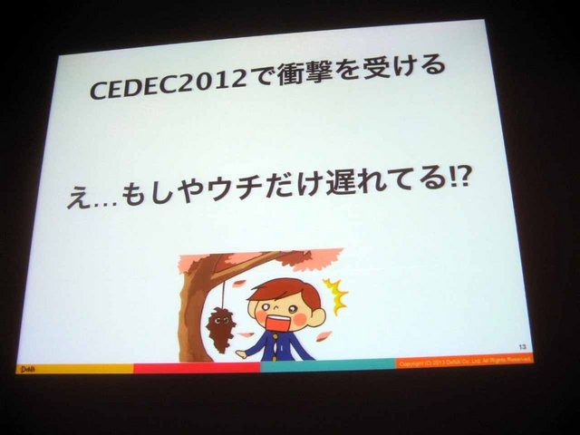 CEDEC2013にて、ディー・エヌ・エーの山口隆広氏が、ソーシャルゲームの開発現場におけるUXの活用方法についての講演を行いました。