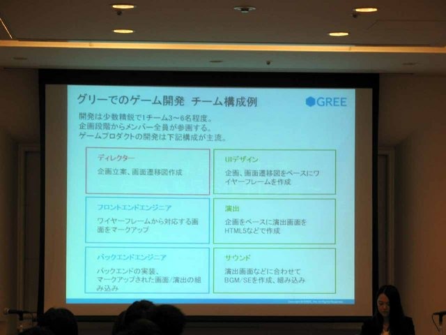 バンダイナムコスタジオの平野響子氏と、グリーの庄司麻衣氏が、それぞれの観点から働き方や欲しい人材について講演と対談を行いました。