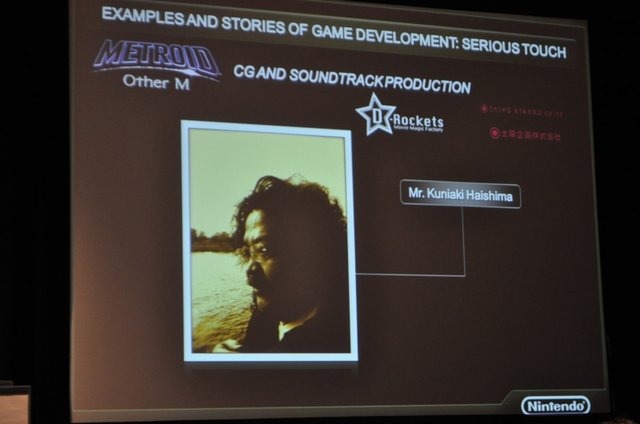 任天堂企画開発本部の坂本賀勇氏は木曜日にゲームデザインのトラックキーノートとして、「From METROID to TOMODACHI COLLECTION to WARIOWARE: Different Approaches for Different Audience」(メトロイドからトモダチコレクション、メイドインワリオ: 異なるユーザー