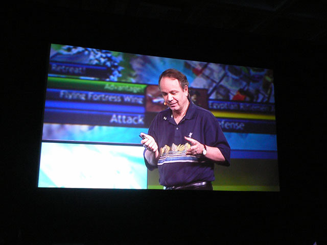 金曜日の午前10時より、『Civilization』シリーズなどで知られ、以前GDC 2008 のGame Developers Choice AwardsにてLifetime Achievement Award（生涯功労賞）を受け取ったSid Meier氏による基調講演「The Psychology of Game Design (Everything You Know Is Wrong)　