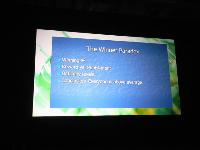 金曜日の午前10時より、『Civilization』シリーズなどで知られ、以前GDC 2008 のGame Developers Choice AwardsにてLifetime Achievement Award（生涯功労賞）を受け取ったSid Meier氏による基調講演「The Psychology of Game Design (Everything You Know Is Wrong)　