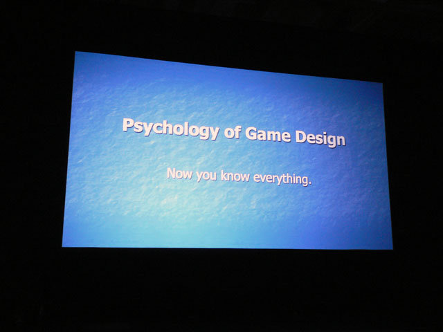 金曜日の午前10時より、『Civilization』シリーズなどで知られ、以前GDC 2008 のGame Developers Choice AwardsにてLifetime Achievement Award（生涯功労賞）を受け取ったSid Meier氏による基調講演「The Psychology of Game Design (Everything You Know Is Wrong)　