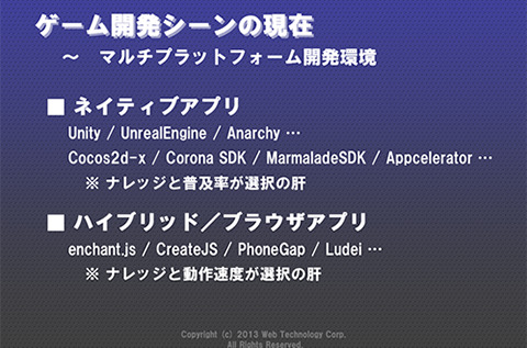 日本最大級のコンピュータエンターテイメント開発者向け国際会議「CEDEC」で2013年8月23日、株式会社ウェブテクノロジ・コムは株式会社ドリコムと共同で講演「ゲーム開発手法の転ばぬ先の杖 〜 