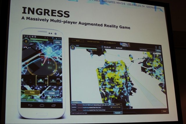 先日正式サービスが開始された  グーグルの『Ingress』は同社が取り組む位置ゲーム(Geo Game)です。GDC Nextの最終日、同社プロダクトマネージャーでNiantic LabsのBrandon Badger氏が本作の取り組みについて語りました。