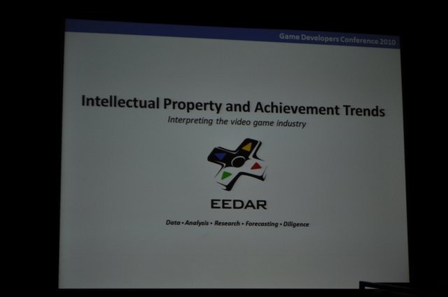 ゲーム専門の調査会社であるEEDAR(Electronic Entertainment Design and Research)は、金曜日午後に「Intellectual Property and Achievement Trend」と題して、「新規IPと既存IPの関係性」および「Xbox Liveのアチーブメントのトレンド」に関する講演を行いました。新