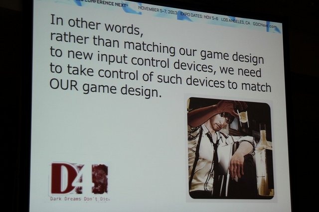 大阪のアクセスゲームズがXbox One向けに開発している『D4』は新型キネクトを使った、ミステリーアドベンチャーゲームです。開発にはXbox One向けにカスタムされたUnreal Engine 3が採用されています。「GDC Next 10」の一つとして同社で本作のディレクターを務めるHide