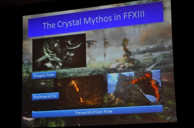 GDC4日目の午後、スクウェア・エニックスの鳥山求氏は「The Crystal Mythos and FINAL FANTASY XIII」と題した講演を行いました。シナリオ出身の鳥山氏は本講演で『ファイナルファンタジーXIII』シリーズに共通の神話「Crystal Mythos」や本作のゲームデザイン全般につ