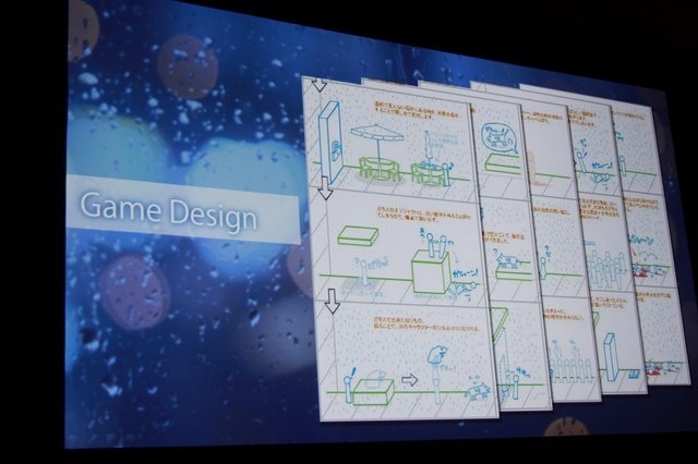 SCE JAPAN STUDIOが開発して昨年10月に発売された『rain』のポストモーテムが、GDC 4日目の午後、プロデューサーの鈴田健氏、ディレクターの池田佑基氏が登壇して行われました。美しいビジュアルと独特のゲームプレイで多数の賞を獲得した『rain』。しかしその開発プロ