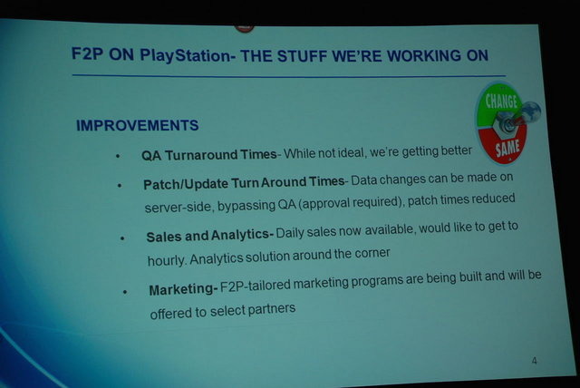 PS4が過去のゲーム機と大きく異なる点の一つに、ローンチ時からF2P（基本プレイ無料）タイトルが3タイトルも登場していたことがあります。気になる営業成績はどうだったのか？　GDCで3月20日（現地時間）、SCEAがパネル「F2P on PlayStation -CAN IT WORK?」（プレステ