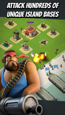 人気スマートフォン向けゲーム『Clash of Clans』『Hay Day』の運営で知られる  Supercell  が、同社の3作目のタイトルとなる戦闘シミュレーションゲーム『Boom Beach』のiOS版を全世界向けにリリースした。  ダウンロードは無料  。