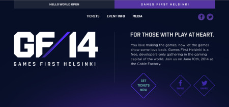 6月10日、フィンランド・ヘルシンキの  Kaapelitehdas(Cable Factory)  にて、ゲームカンファレンスイベント「  Games First Helsinki  」が開催される。