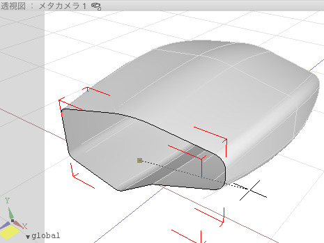 お待たせしました。いよいよ今回からロボットを制作していきましょう。まずは、Shadeの最大の特徴といえる自由曲面でのモデリングです。ただし、目標が見えないと最初はわかりにくいと思いますので、これから作成するロボットを以下に掲載しておきます。今回からこのロ