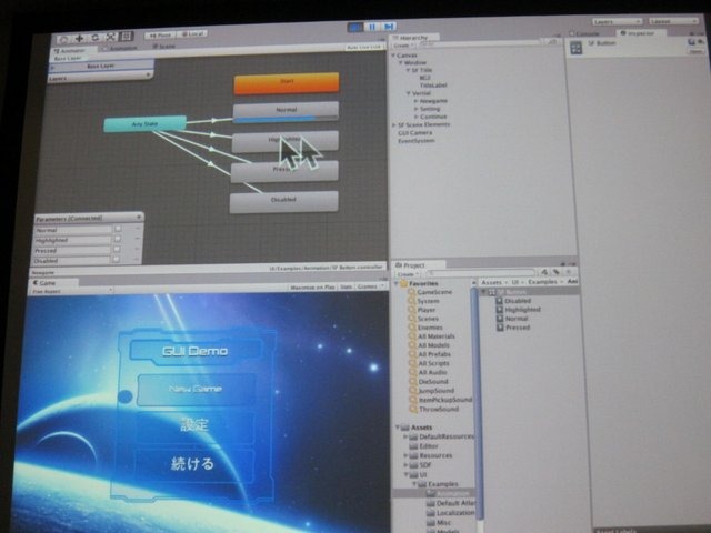 世界中で圧倒的な人気を誇るUnityですが、意外にもメニューやボタンといったGUIまわりのツールは、それほど洗練されていません。特に日本のモバイル・ソーシャルゲームのように、ゲームシーンごとにたくさんの画面があり、それぞれでGUIが異なるといったゲーム制作は、