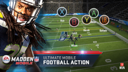 Electronic Arts  が、アメリカのプロアメリカンフットボールリーグのNFLの公式ライセンスを受けたスマートフォン向けアメフトゲーム『Madden NFL Mobile』をリリースした。ダウンロードは無料(  iOS  /  Android  )。